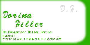 dorina hiller business card
